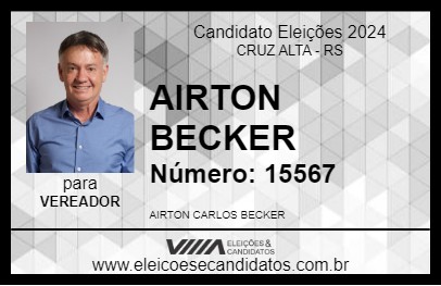 Candidato AIRTON BECKER 2024 - CRUZ ALTA - Eleições