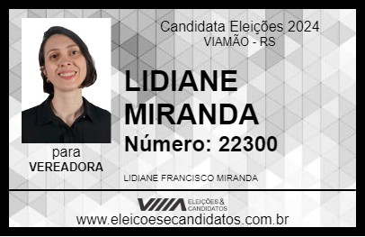 Candidato LIDIANE MIRANDA 2024 - VIAMÃO - Eleições