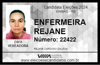 Candidato ENFERMEIRA REJANE 2024 - VIAMÃO - Eleições