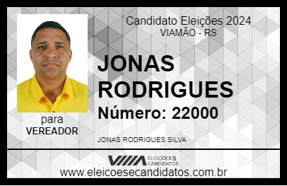 Candidato JONAS RODRIGUES 2024 - VIAMÃO - Eleições