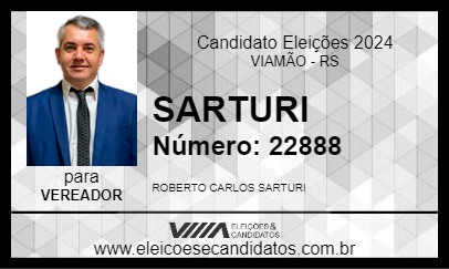 Candidato SARTURI 2024 - VIAMÃO - Eleições