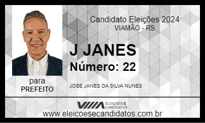 Candidato J JANES 2024 - VIAMÃO - Eleições