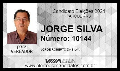 Candidato JORGE SILVA 2024 - PAROBÉ - Eleições