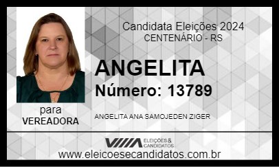 Candidato ANGELITA 2024 - CENTENÁRIO - Eleições