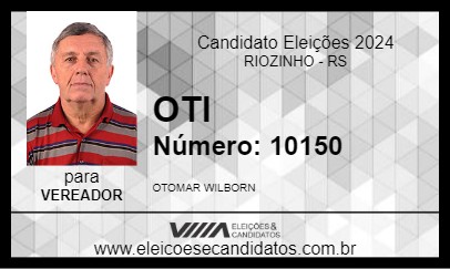 Candidato OTI 2024 - RIOZINHO - Eleições