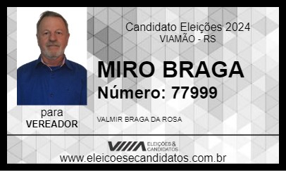 Candidato MIRO BRAGA 2024 - VIAMÃO - Eleições