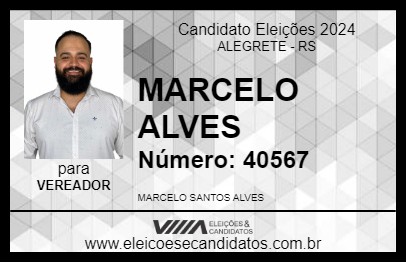 Candidato MARCELO ALVES 2024 - ALEGRETE - Eleições