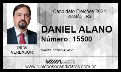 Candidato DANIEL ALANO 2024 - VIAMÃO - Eleições