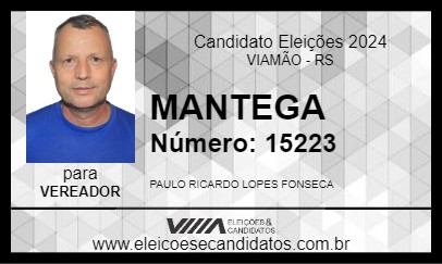 Candidato MANTEGA 2024 - VIAMÃO - Eleições