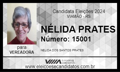 Candidato NÉLIDA PRATES 2024 - VIAMÃO - Eleições