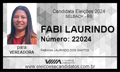 Candidato FABI LAURINDO 2024 - SELBACH - Eleições