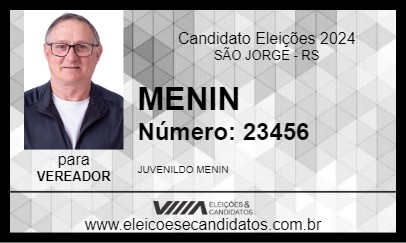 Candidato MENIN 2024 - SÃO JORGE - Eleições