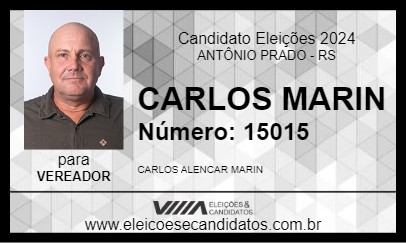 Candidato CARLOS MARIN 2024 - ANTÔNIO PRADO - Eleições