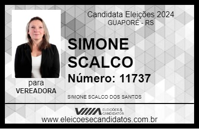 Candidato SIMONE SCALCO 2024 - GUAPORÉ - Eleições