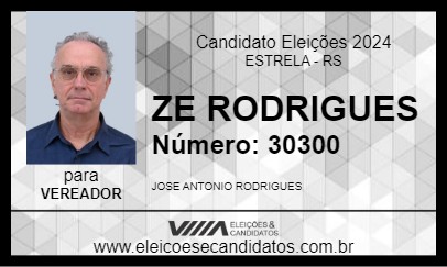 Candidato ZE RODRIGUES 2024 - ESTRELA - Eleições