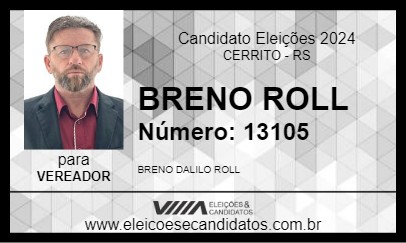 Candidato BRENO ROLL 2024 - CERRITO - Eleições