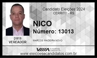 Candidato NICO 2024 - CERRITO - Eleições