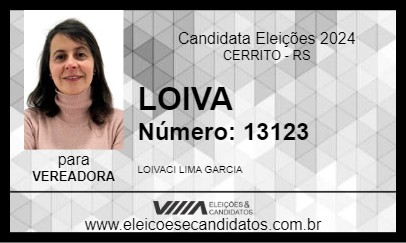 Candidato LOIVA 2024 - CERRITO - Eleições