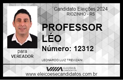 Candidato PROFESSOR LÉO 2024 - RIOZINHO - Eleições