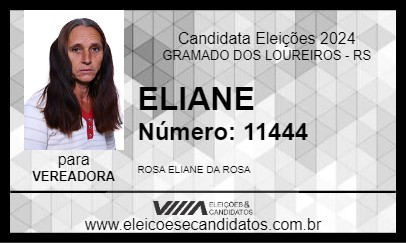 Candidato ELIANE 2024 - GRAMADO DOS LOUREIROS - Eleições