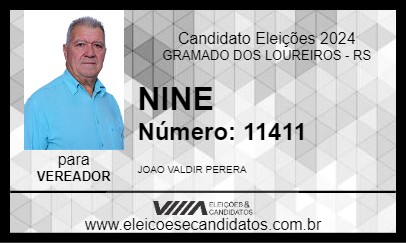 Candidato NINE 2024 - GRAMADO DOS LOUREIROS - Eleições