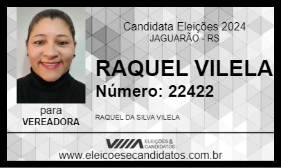 Candidato RAQUEL VILELA 2024 - JAGUARÃO - Eleições