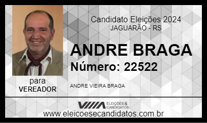 Candidato ANDRE BRAGA 2024 - JAGUARÃO - Eleições