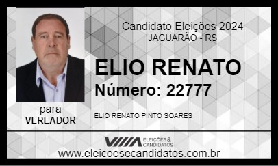 Candidato ELIO RENATO 2024 - JAGUARÃO - Eleições