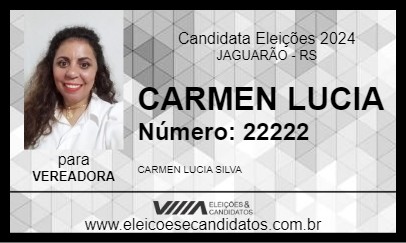 Candidato CARMEN LUCIA 2024 - JAGUARÃO - Eleições