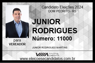 Candidato JUNIOR RODRIGUES 2024 - DOM PEDRITO - Eleições