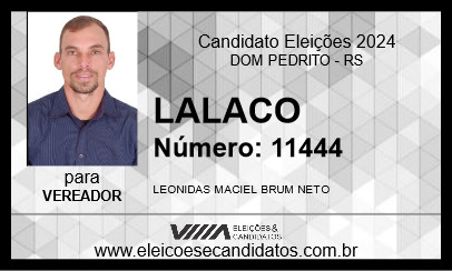 Candidato LALACO 2024 - DOM PEDRITO - Eleições