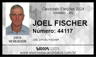 Candidato JOEL FISCHER 2024 - SINIMBU - Eleições