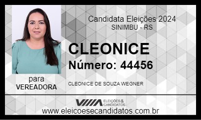 Candidato CLEONICE 2024 - SINIMBU - Eleições