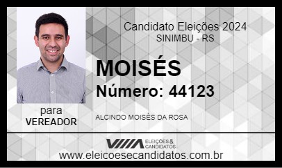 Candidato MOISÉS 2024 - SINIMBU - Eleições