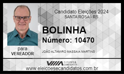 Candidato BOLINHA 2024 - SANTA ROSA - Eleições