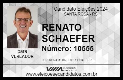 Candidato RENATO SCHAEFER 2024 - SANTA ROSA - Eleições