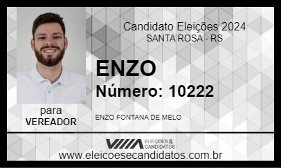 Candidato ENZO 2024 - SANTA ROSA - Eleições