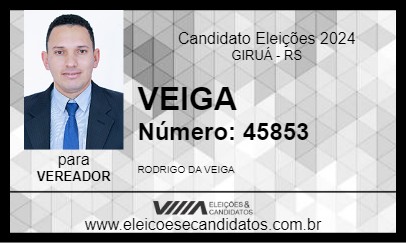 Candidato VEIGA 2024 - GIRUÁ - Eleições