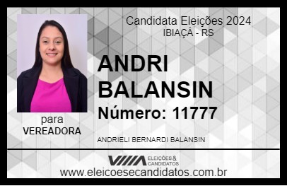 Candidato ANDRI BALANSIN 2024 - IBIAÇÁ - Eleições