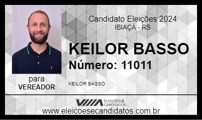 Candidato KEILOR BASSO 2024 - IBIAÇÁ - Eleições