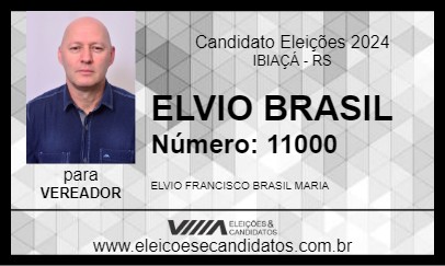 Candidato ELVIO BRASIL 2024 - IBIAÇÁ - Eleições