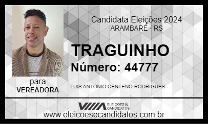 Candidato TRAGUINHO 2024 - ARAMBARÉ - Eleições