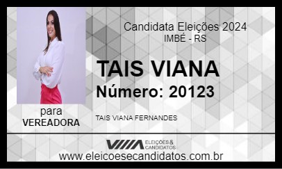 Candidato TAIS VIANA 2024 - IMBÉ - Eleições