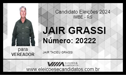 Candidato JAIR GRASSI 2024 - IMBÉ - Eleições