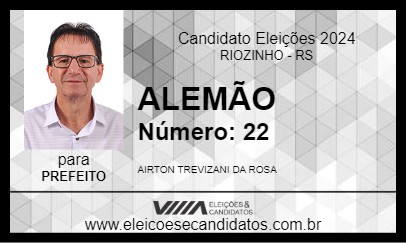 Candidato ALEMÃO 2024 - RIOZINHO - Eleições