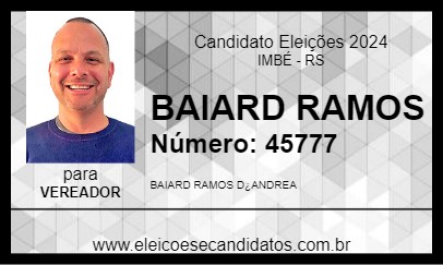 Candidato BAIARD RAMOS 2024 - IMBÉ - Eleições