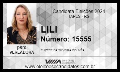 Candidato LILI 2024 - TAPES - Eleições