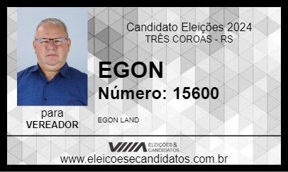 Candidato EGON 2024 - TRÊS COROAS - Eleições