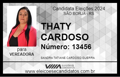 Candidato THATY CARDOSO 2024 - SÃO BORJA - Eleições