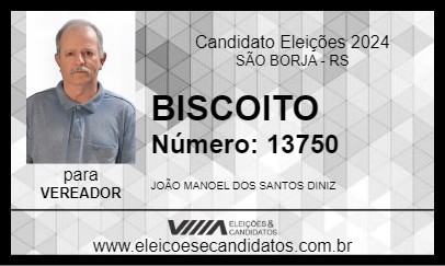 Candidato BISCOITO 2024 - SÃO BORJA - Eleições